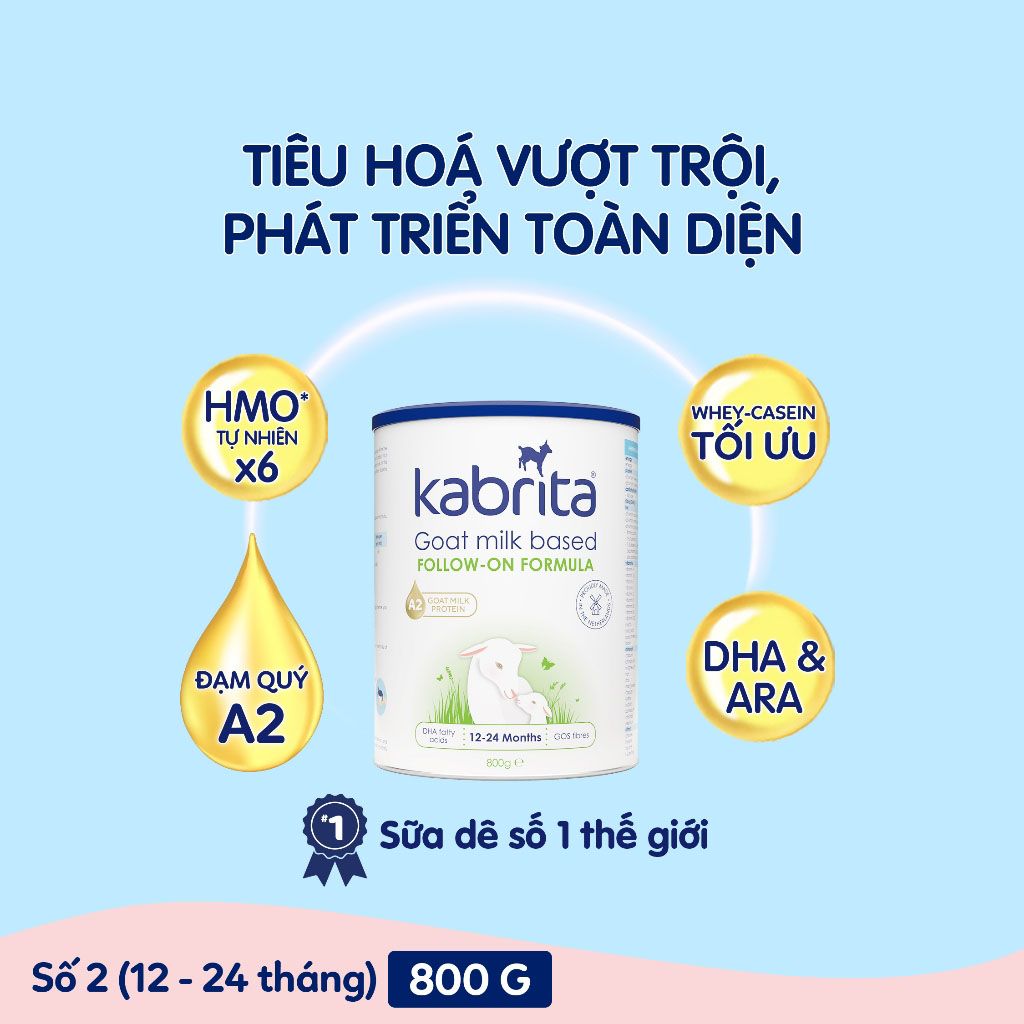 Sữa dê Kabrita Số 2 800g (1-2 tuổi)