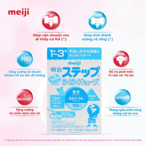  Sữa Meiji nội địa Nhật dạng thanh số 9, 1-3 tuổi, 672G 