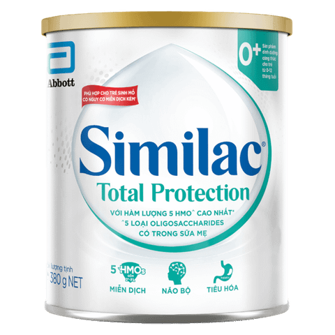 Sữa bột Similac Total Protection 0+  380g - Cho bé 0 -12 tháng tuổi. (Mẫu mới).