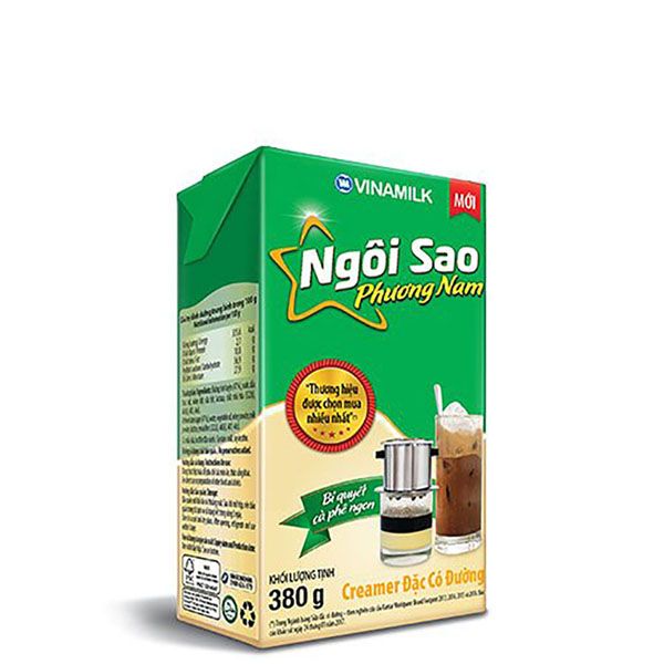 Sữa Đặc VNM Ngôi Sao Phương Nam Xanh Lá Hộp Giấy  380g