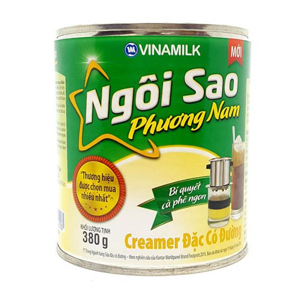 Sữa đặc VNM Ngôi Sao Phương Nam xanh lá lon  380g