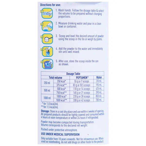 Sữa bột Nestlé Peptamen hỗ trợ cơ thể tăng hấp thu đạm, chất béo (400g)