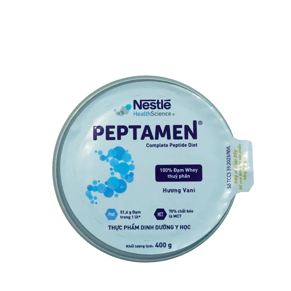 Sữa bột Nestlé Peptamen hỗ trợ cơ thể tăng hấp thu đạm, chất béo (400g)