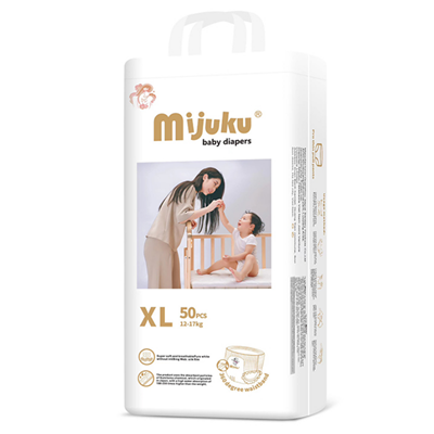 Tã quần cao cấp Mijuku bịch 50 miếng cho bé Size XL (12 - 17kg)