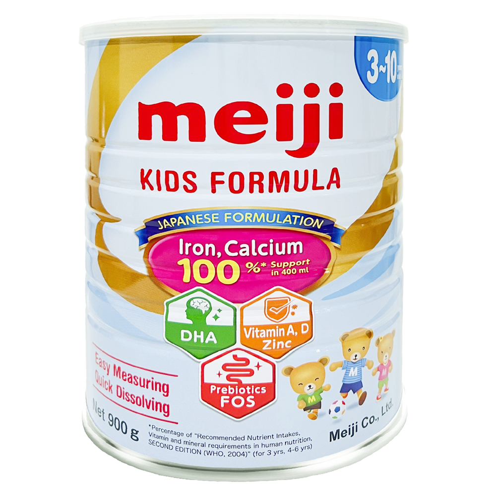 Sữa bột Meiji Kids Formula Nhập Khẩu Cho Bé 3 -10 Tuổi Lon 900g