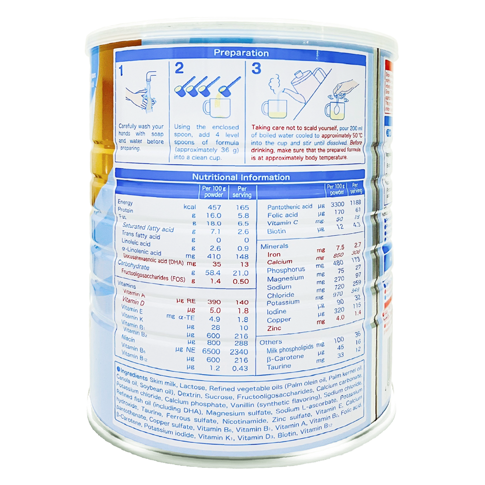 Sữa bột Meiji Kids Formula Nhập Khẩu Cho Bé 3 -10 Tuổi Lon 900g