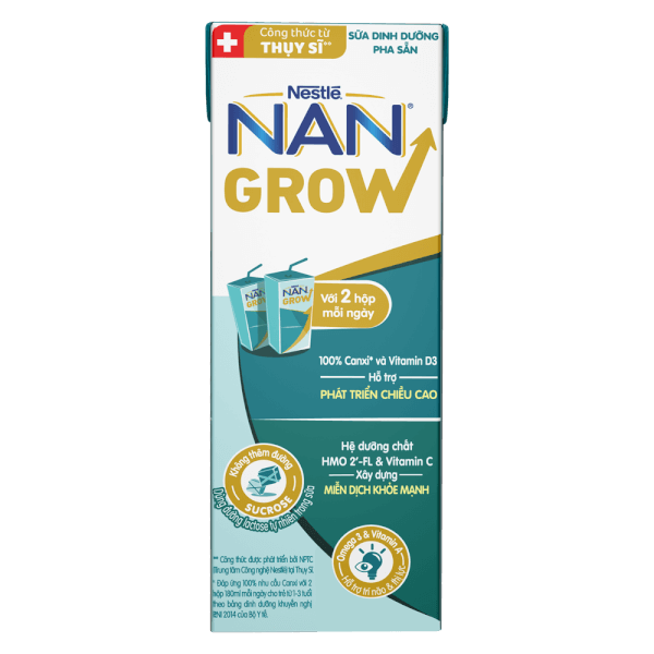Thùng 32 hộp Sữa pha sẵn NAN GROW 6 (32x180ml) cho trẻ từ 1 tuổi