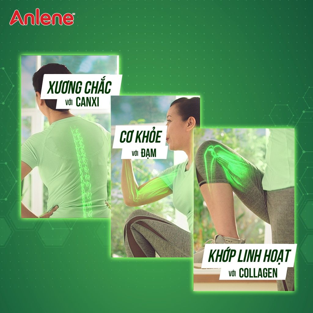 Lốc 4 hộp sữa nước Anlene đậm đặc 4X hương Vani 125ml