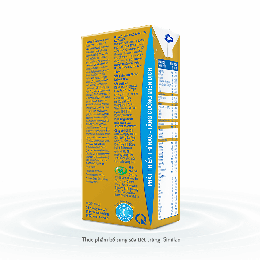Sữa tiệt trùng Similac 180ml (từ 1 tuổi) - Thùng 48 hộp