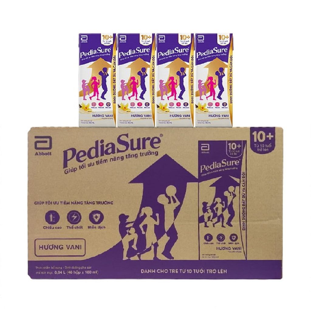 Thùng 48 Hộp Pediasure 10+ Cho Trẻ Từ 10 Tuổi 180ml/Hộp