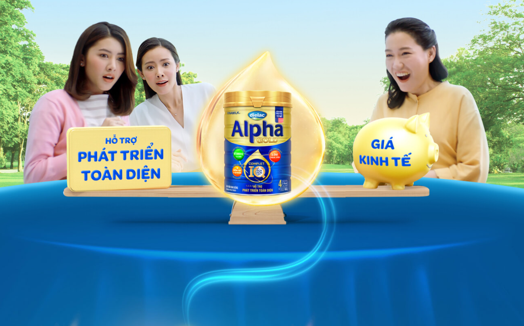 Sữa bột Vinamilk Dielac Alpha Gold 2 - 800g Hộp Thiếc (cho trẻ từ 6 - 12 tháng tuổi) - Sữa cho trẻ sơ sinh, hỗ trợ phát triển trí não của bé, tăng cân, chiều cao
