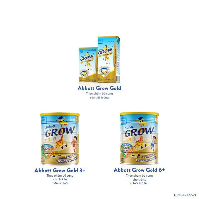 Thùng 48 hộp sữa công thức pha sẵn Abbott Grow Gold hương vani 110ml