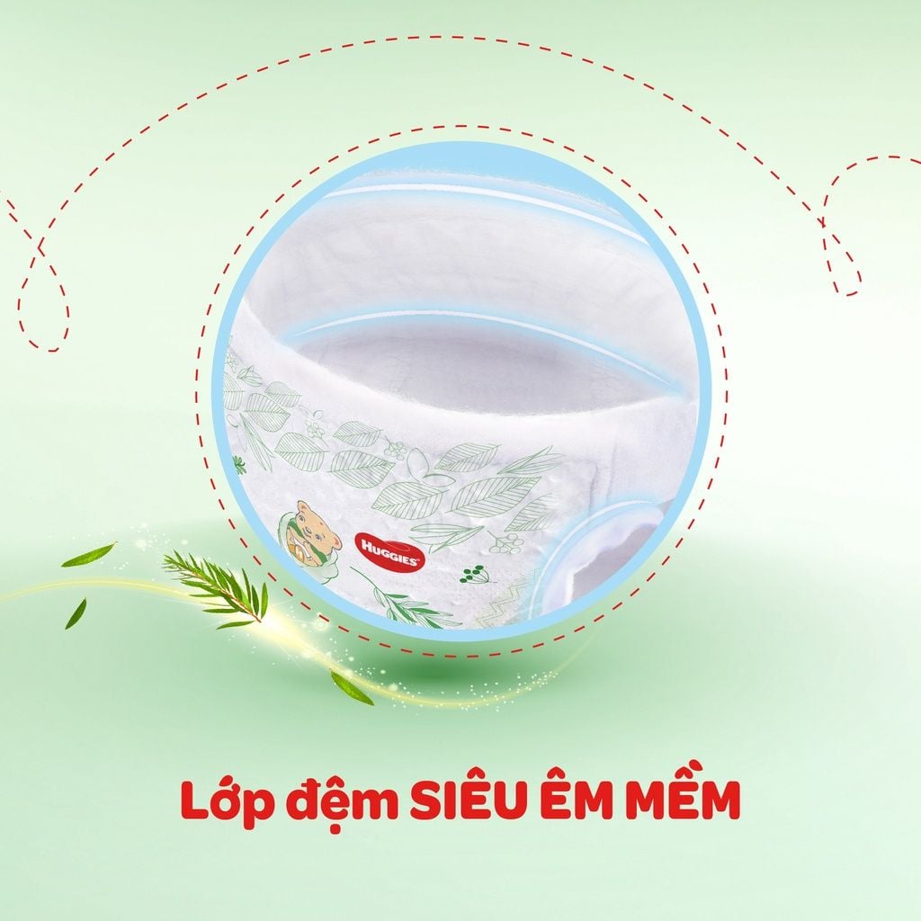 Tã dán sơ sinh Huggies Dry S 54 miếng + tặng 6 miếng