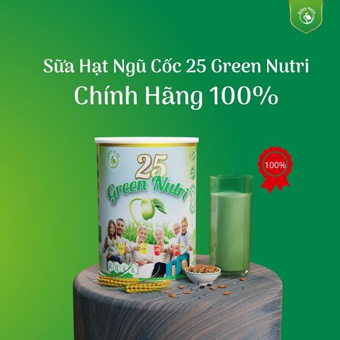  Sữa Hạt Ngũ Cốc 25 Green Nutri Singapore Chính Hãng [Nhập khẩu 100%] lon 750G 
