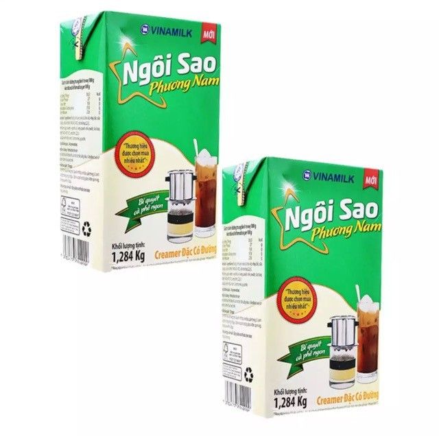 Sữa Đặc Có Đường Ngôi Sao Phương Nam Hộp Giấy 1284g