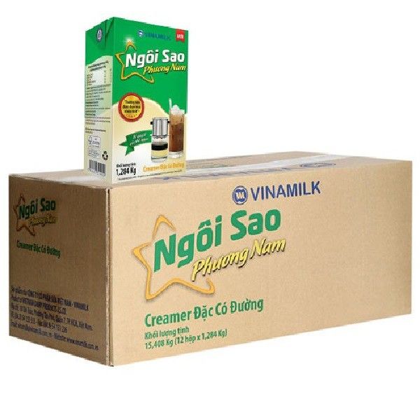 Sữa Đặc Có Đường Ngôi Sao Phương Nam Hộp Giấy 1284g