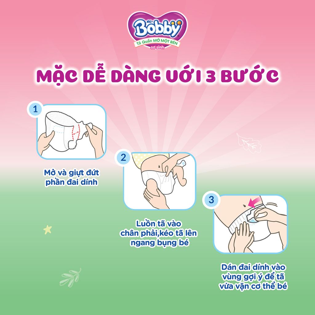 Tã/bỉm quần S80 Mở Một Bên Bobby Đầu Tiên Trên Thế Giới