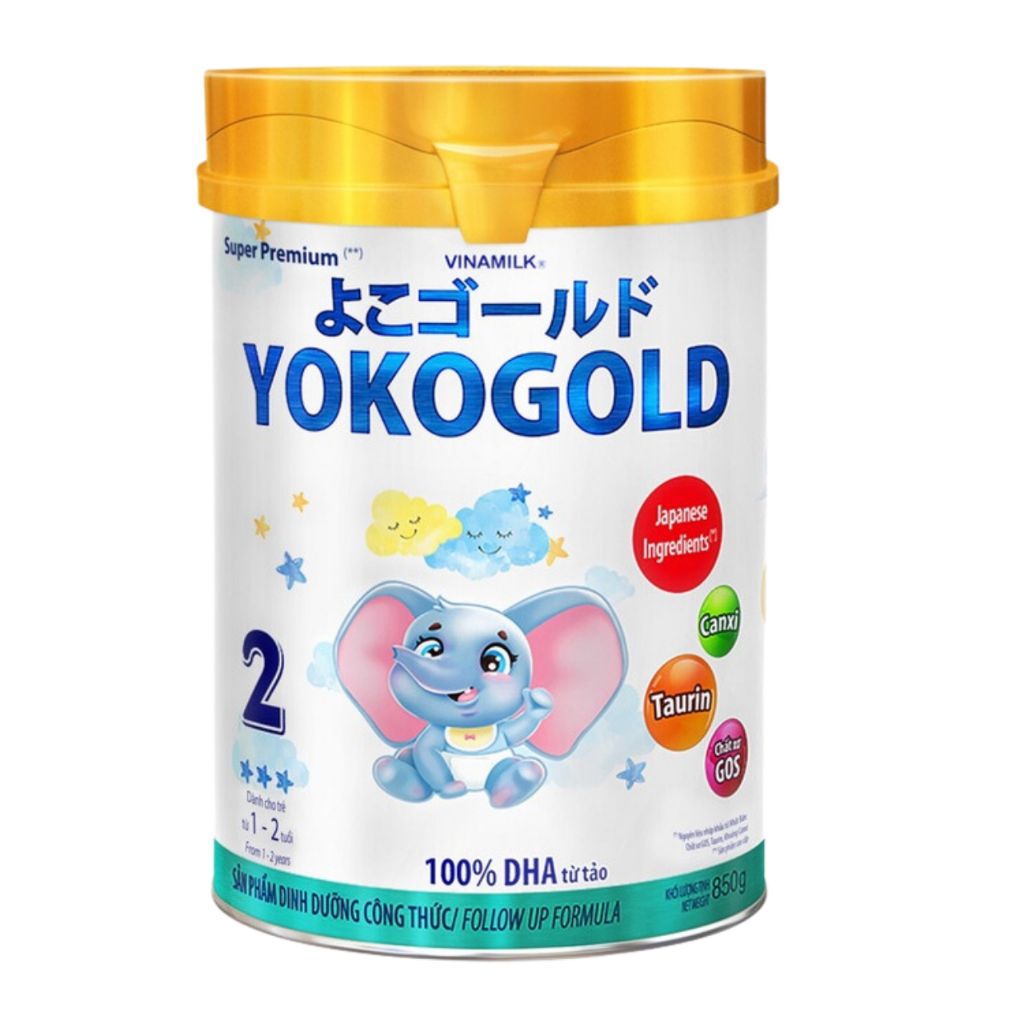  Sữa bột YOKO GOLD 2 850g (cho trẻ từ 1 - 2 tuổi) 
