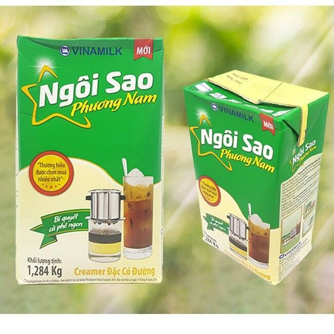 Sữa Đặc Có Đường Ngôi Sao Phương Nam Hộp Giấy 1284g
