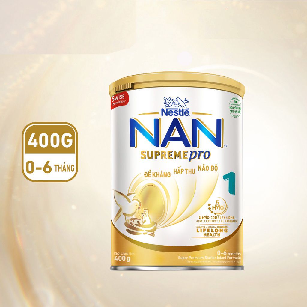 Sữa dinh dưỡng công thức Nestlé NAN SUPREMEPRO 1 5HMO lon 400g