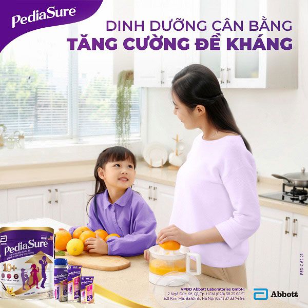 Sữa Pediasure 10+ Vani 800g dành cho trẻ từ 10 tuổi trở lên