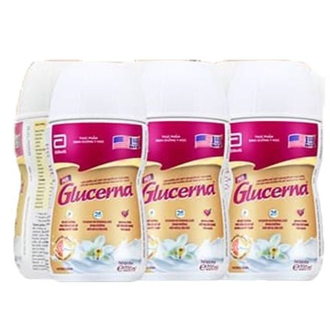 Lốc 6 Chai sữa nước Glucerna 220ml Dành Cho Người Đái Tháo Đường Và Tiền Đái Tháo Đường