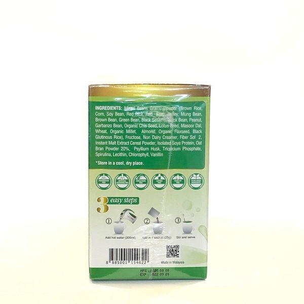 Sữa Hạt Ngũ Cốc 25 Green Nutri Singapore Chính Hãng [Nhập khẩu 100%] hộp 300g