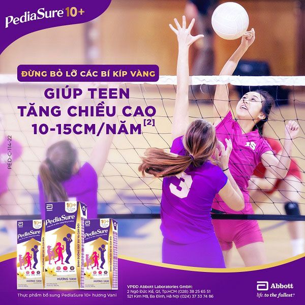 Sữa Pediasure 10+ Vani 800g dành cho trẻ từ 10 tuổi trở lên
