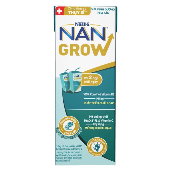Thùng 24 Hộp Sữa Dinh Dưỡng Pha Sẵn Nestlé NAN GROW 6 (4x180ml)
