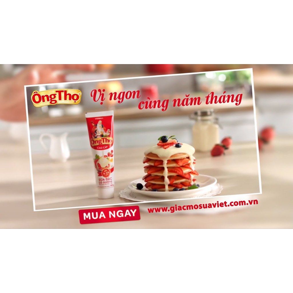 Thùng 24 Tuýp Sữa Đặc Có Đường Ông Thọ Đỏ 165g