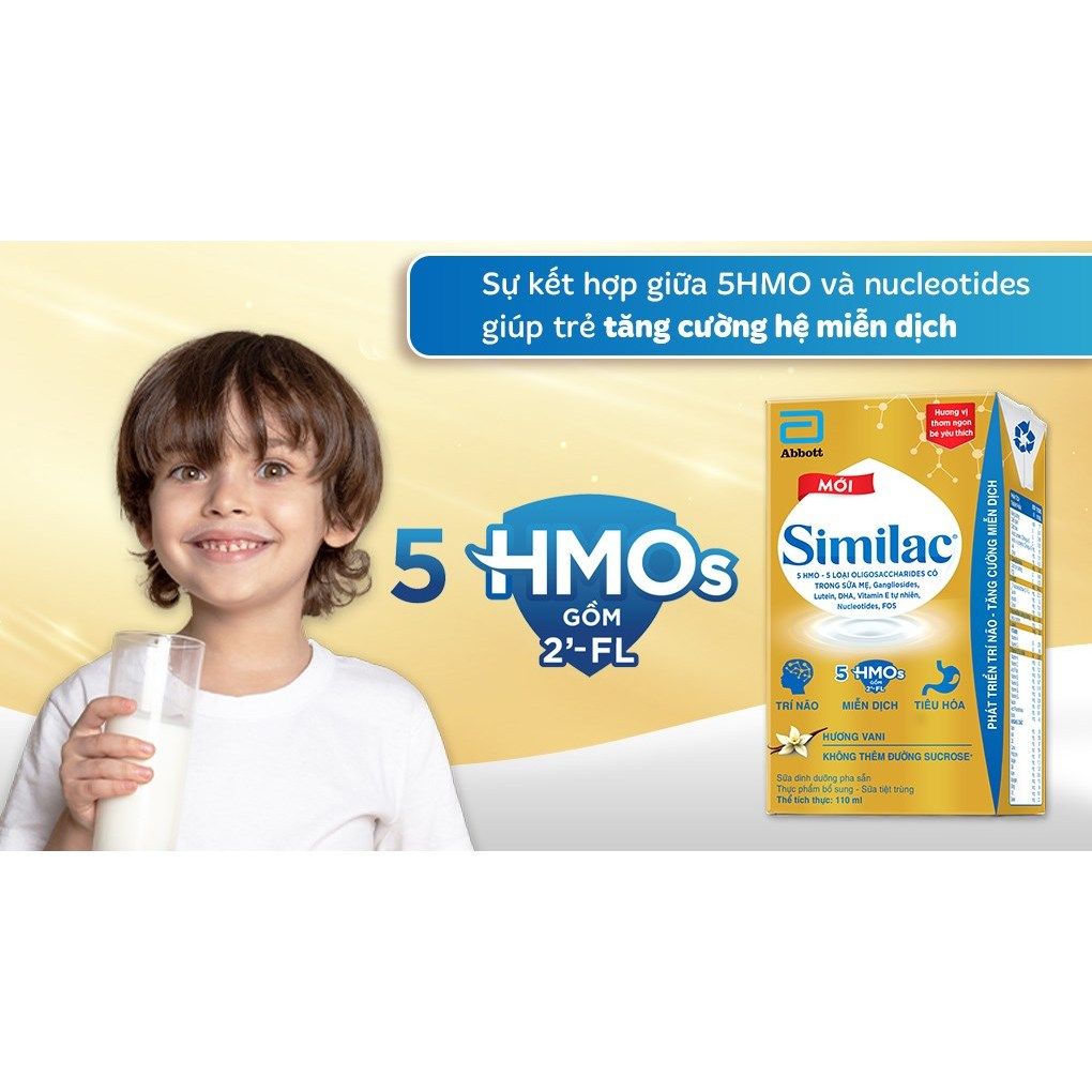 Lốc 4 hộp Sữa công thức Similac 110ml (từ 1 tuổi)