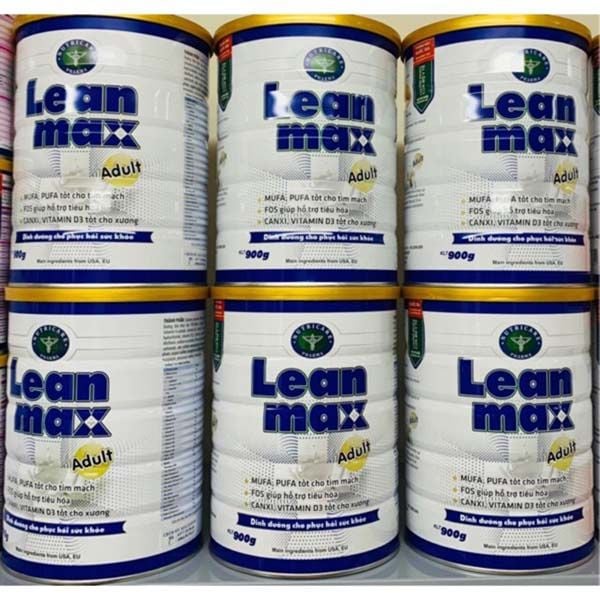 Sữa bột Lean Max Adult 900gr ( dinh dưỡng cho người bệnh)