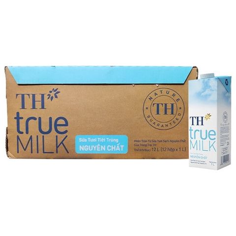  Hộp sữa tươi tiệt trùng nguyên chất TH True Milk 1L 