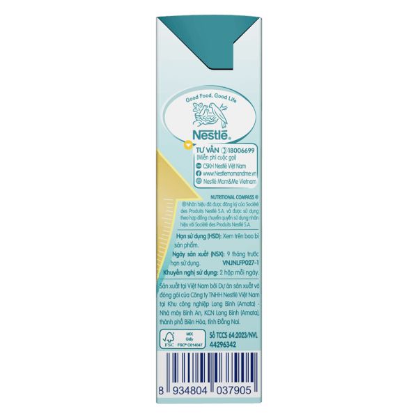 Thùng 24 Hộp Sữa Dinh Dưỡng Pha Sẵn Nestlé NAN GROW 6 (4x180ml)