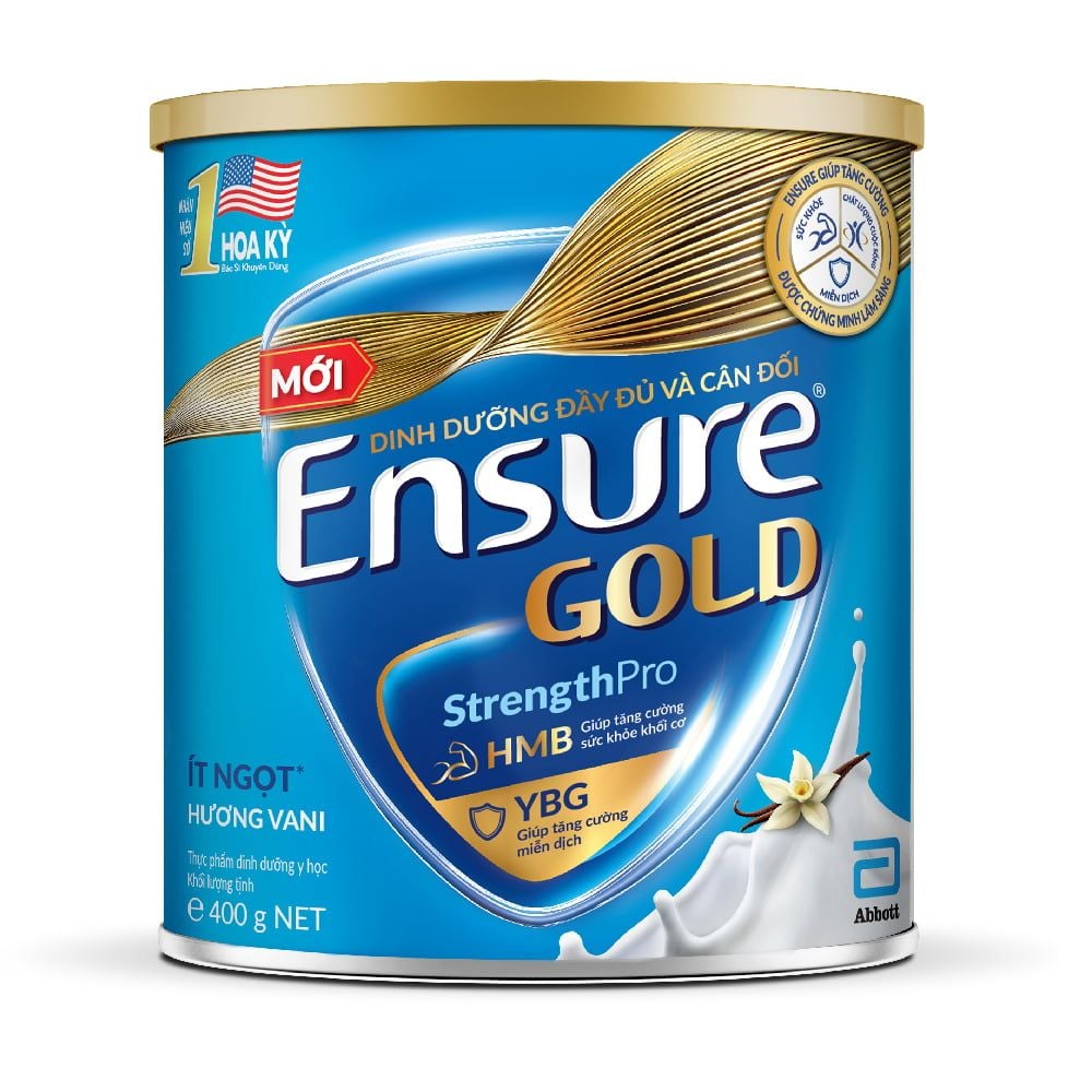 Sữa bột Ensure Gold Abbott ít ngọt (HMB) 400g