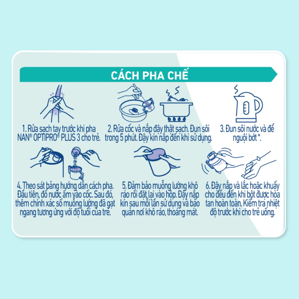 Sữa bột Nestlé NAN OPTIPRO PLUS 3 800g với 5HMO