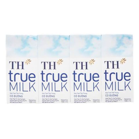  Thùng 48 hộp sữa tươi tiệt trùng có đường TH True Milk 180ml (180ml x 48) 