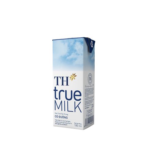  Lốc 4 hộp sữa tươi tiệt trùng có đường TH True Milk 180ml 