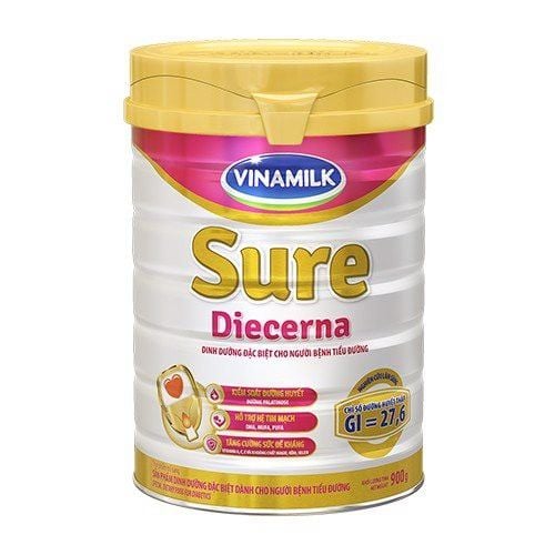 Sữa bột Vinamilk Sure Diecerna 900g Dinh Dưỡng Cho Người Bệnh Tiểu Đường