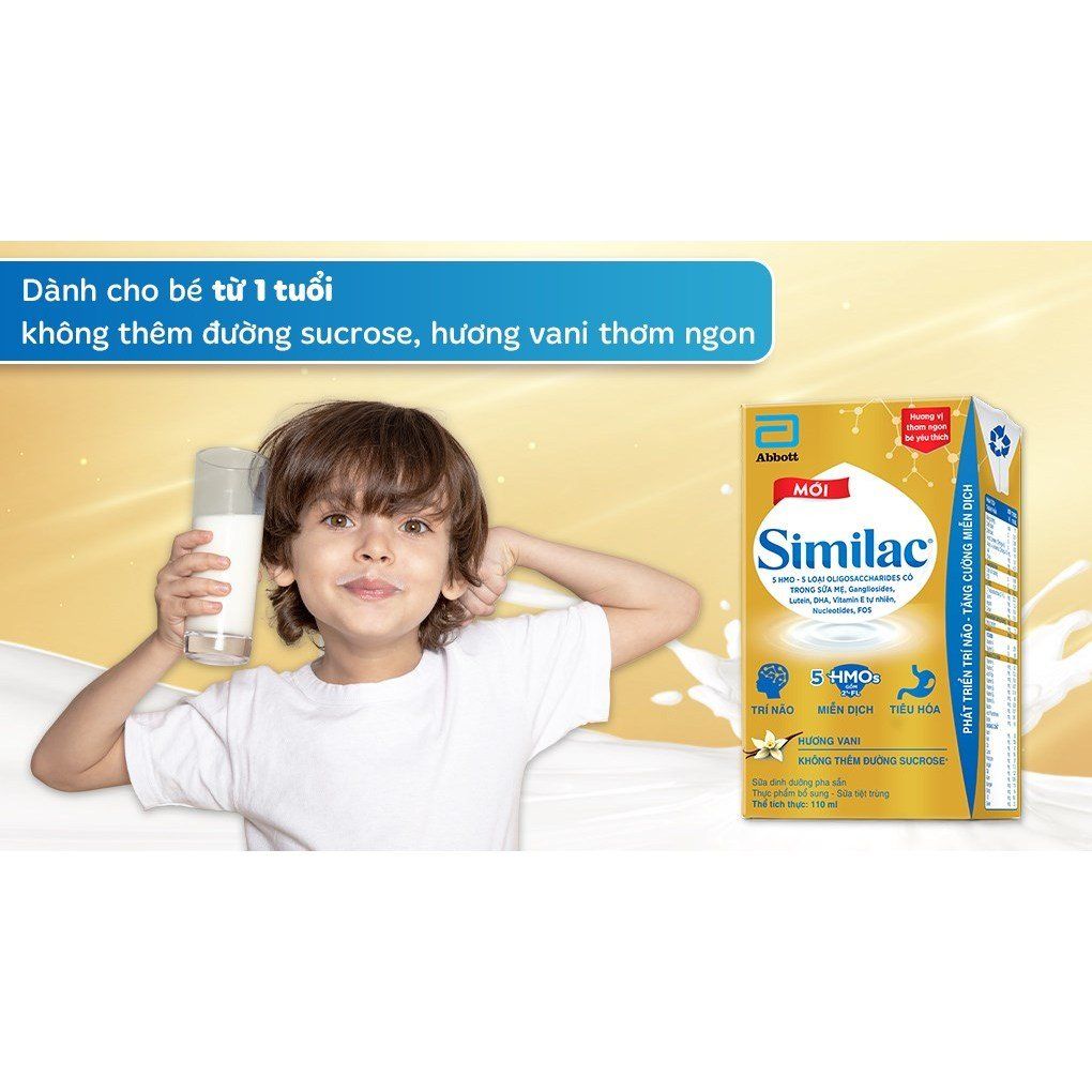 Lốc 4 hộp Sữa công thức Similac 110ml (từ 1 tuổi)