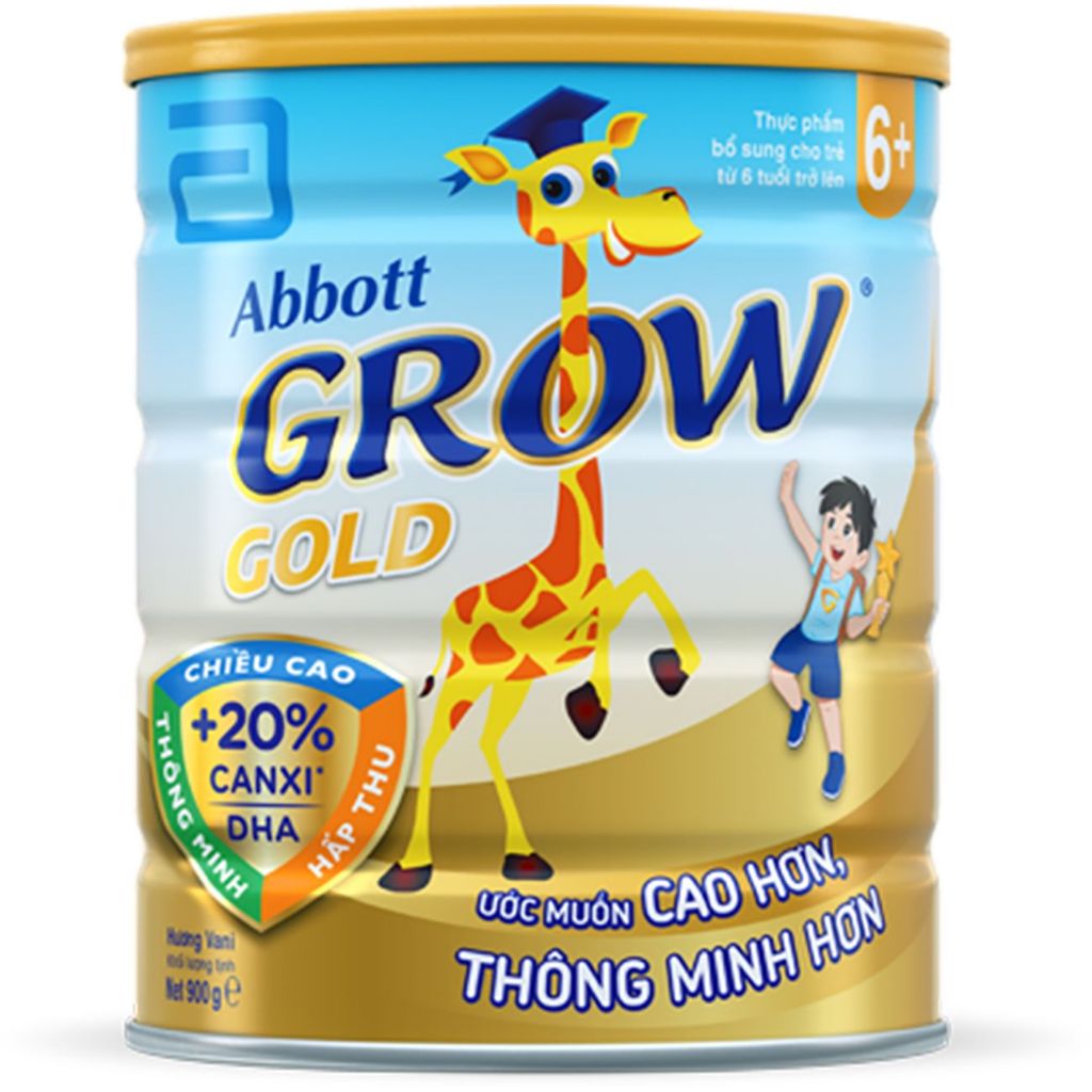 Sữa bột Abbott Grow Gold 6+ 900g cho trẻ trên 6 tuổi