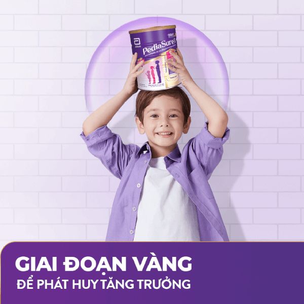 Combo 2 lon Sữa Pediasure 1.6kg vani (ít ngọt) dành cho trẻ biếng ăn từ 1-10 tuổi