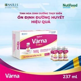 Thùng 24 chai Sữa Bột Pha Sẵn Nutifood Värna Diabetes 237ml