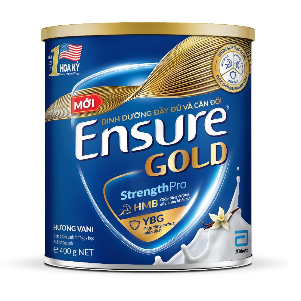  Sữa bột Ensure Gold Abbott hương vani (HMB) 400g 