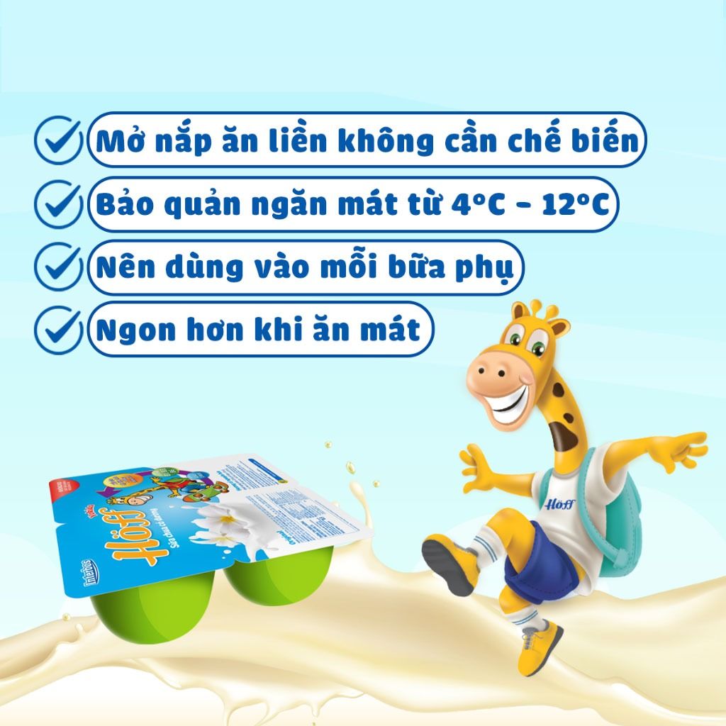 Lốc 4 hộp Sữa chua trẻ em vị NGUYÊN BẢN cho bé từ 6 tháng tuổi, bổ sung men lợi khuẩn, tốt cho tiêu hóa