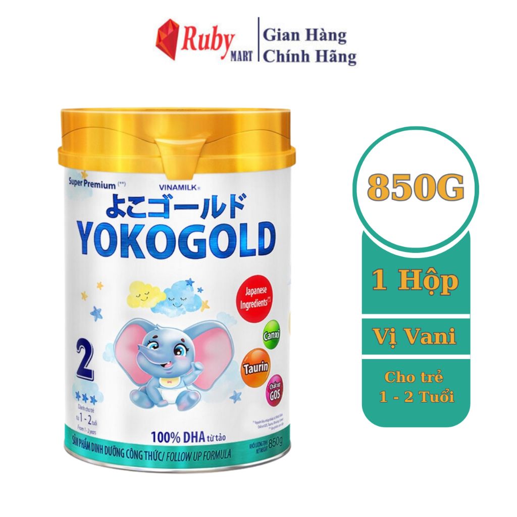 Sữa bột YOKO GOLD 2 850g (cho trẻ từ 1 - 2 tuổi)