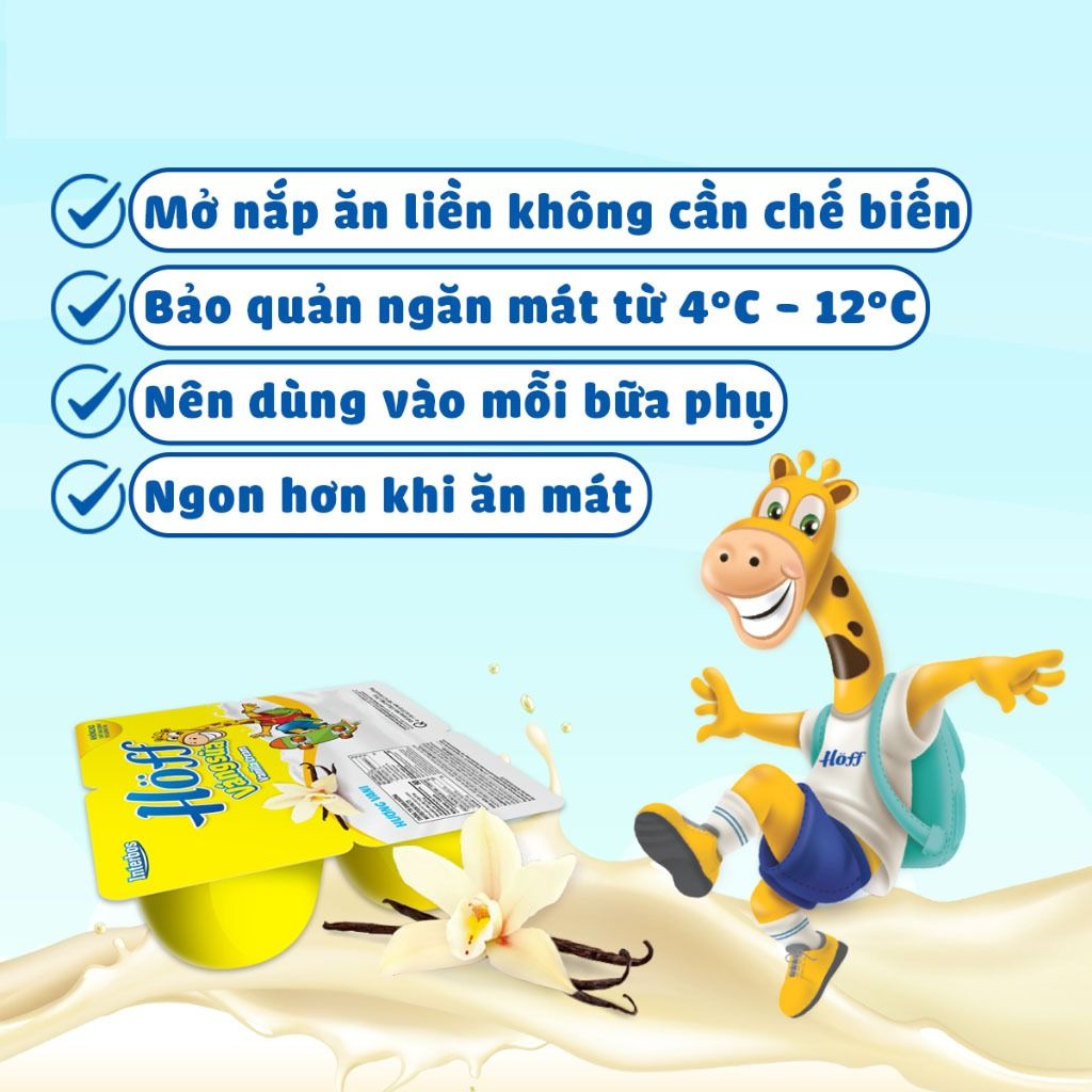 Thùng 48 hộp Váng Sữa vị VANI Hoff cho bé từ 6 tháng tuổi, giàu protein và canxi, tăng cường hệ miễn dịch