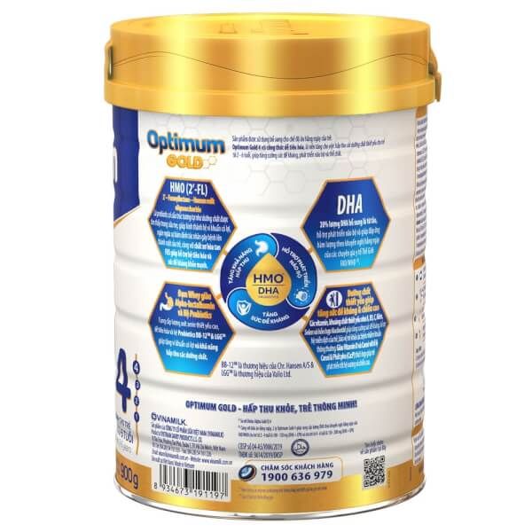 Sữa Vinamilk Optimum Gold 4, 850g, 2-6 tuổi