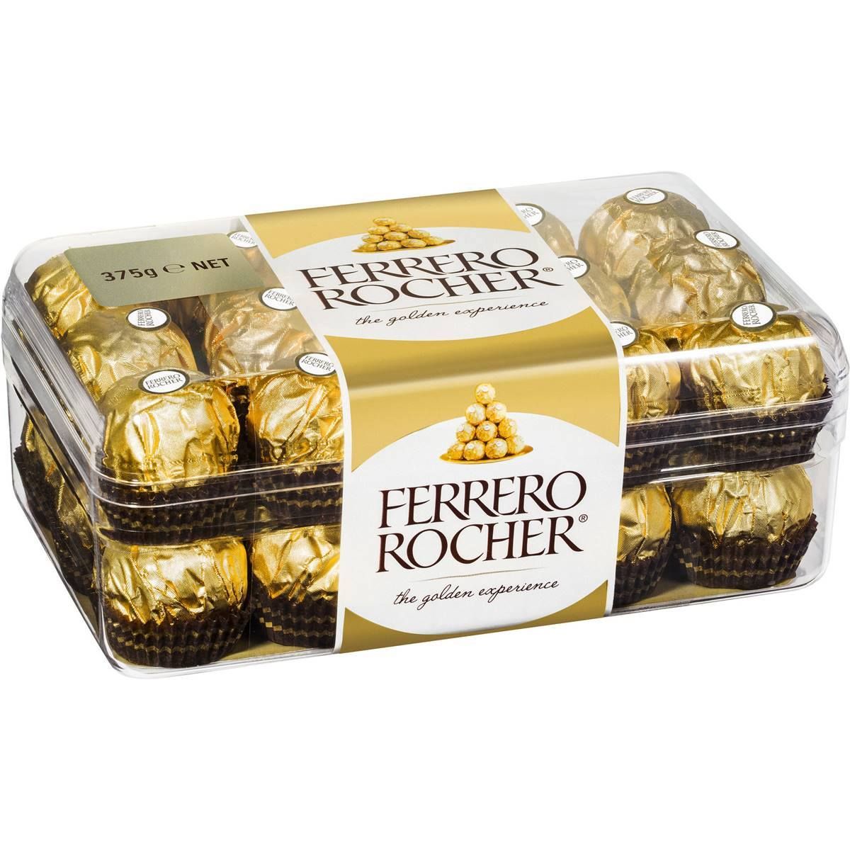 socola ferrero rocher 30 vien 375gr