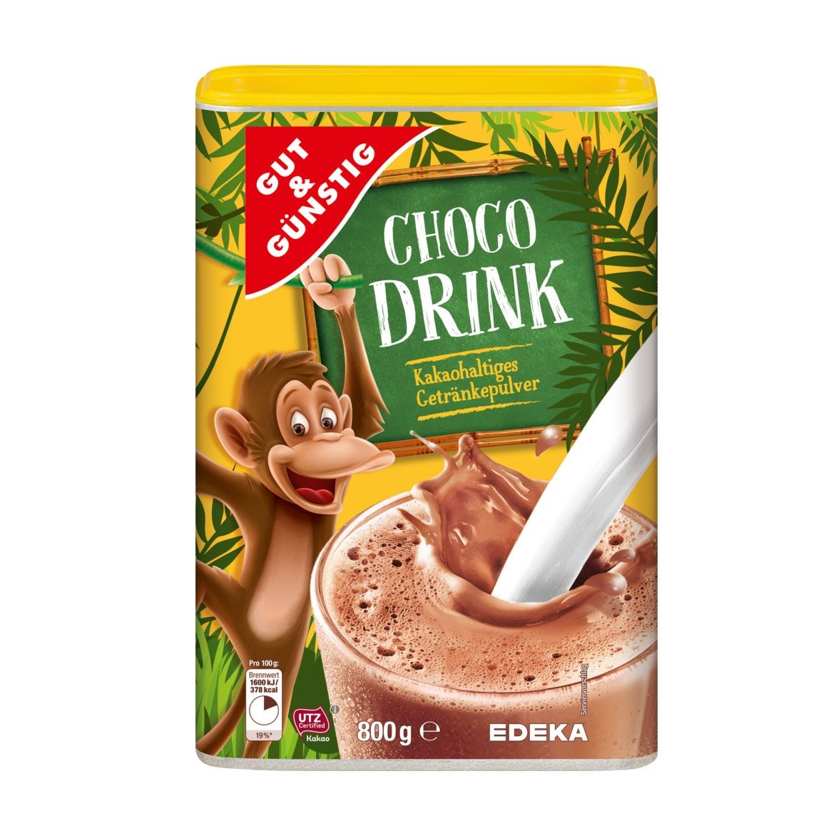 bot cacao choco drink gut gunstig edeka 800g